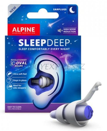 ALPINE SLEEPDEEP S Füldugó alváshoz 1 pár