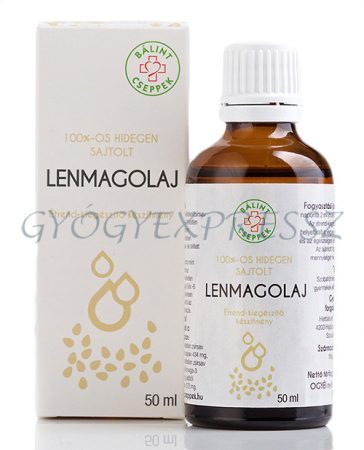 BÁLINT CSEPPEK Lenmagolaj 100%-os hidegen sajtolt 50 ml