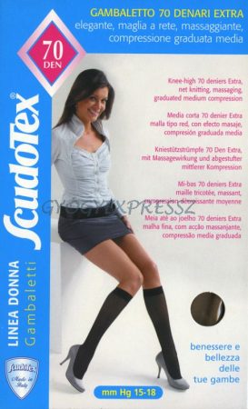SCUDOTEX 478 FEKETE Kompressziós Térdharisnya 70 den SCUDOTEX 478 FEKETE Kompressziós Térdharisnya 70 den