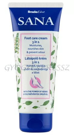 SANA 3 az egyben Frissítő lábápoló krém 100 ml (MG 29126)