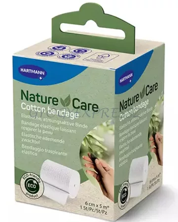 NATURE CARE 6 cm x 5 méter Pamut kötésrögzítő pólya