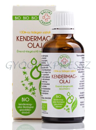 BÁLINT CSEPPEK Bio Kendermag olaj 100%-os hidegen sajtolt 50 ml