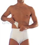 SCUDOTEX 644 Férfi Sérvnadrág betéttel fehér