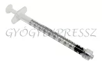 LUER LOCK Injekciós fecskendő 1 ml műanyag