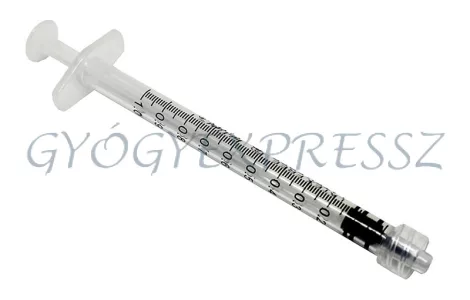 LUER LOCK Injekciós fecskendő 1 ml műanyag LUER LOCK Injekciós fecskendő 1 ml műanyag