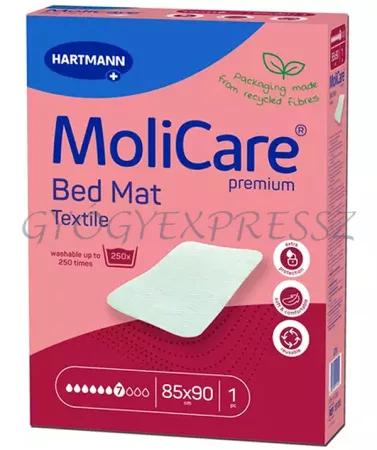 MOLICARE BED MAT PREMIUM TEXTIL 85 x 90 cm Mosható betegalátét 1db MOLICARE BED MAT PREMIUM TEXTIL 85 x 90 cm Mosható betegalátét 1db