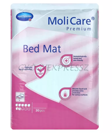 MOLICARE BED MAT 7 cseppes 60 x 90 cm alátét 30 db MOLICARE BED MAT 7 cseppes 60 x 90 cm alátét 30 db