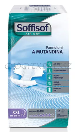 SOFFISOF AIR DRY MAXI XXL Felnőtt nadrágpelenka 155 - 175 cm csípőméretre 15 db