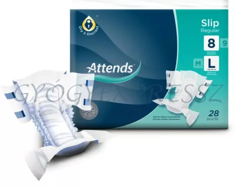 ATTENDS SLIP REGULAR 8 L Nadrágpelenka 100 - 150 cm derékbőségre 28 db