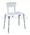 PRIME HÁTTÁMLÁS Tusolószék fürdetőszék  136 kg-ig (MG 38105)