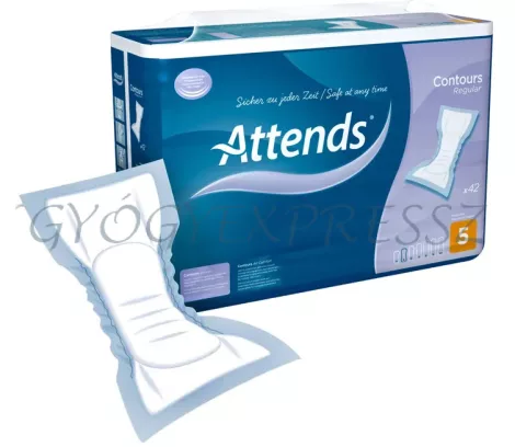 ATTENDS CONTOURS REGULAR 5 Inkontinenciabetét 42 db 