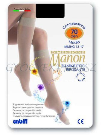MANON GAMB Kompressziós térdharisnya fekete 70 den MANON GAMB Kompressziós térdharisnya fekete 70 den