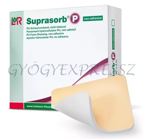 SUPRASORB P 7,5 x 7,5 cm NEM TAPADÓ Poliuretán habkötszer 1db LOHMANN 20406