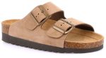 GRÜNLAND HOLA CB2569 Női kétcsatos papucs taupe