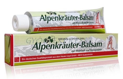 ORIGINAL LLOYD ALPENKRÄUTER Vörösszőlő vadgesztenye balzsam 200 ml