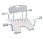   Fürdőkád ülőke - Állítható szélességű, higiéniai nyílással, támlával BOB (MG 6131)