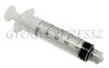 LUER LOCK Injekciós fecskendő 5 ml műanyag 3 részes LUER LOCK Injekciós fecskendő 5 ml műanyag 3 részes