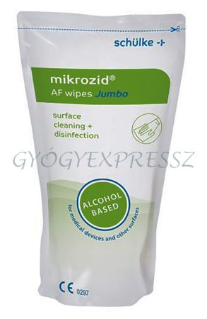 MIKROZID AF JUMBO WIPES  Felületfertőtlenítő kendő utántöltő 220 lapos (MG 30629)