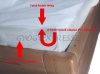 Vízhatlan matracvédő lepedő KÖRGUMIS frottír/PVC 160 x 200 cm fehér (MG 8024)