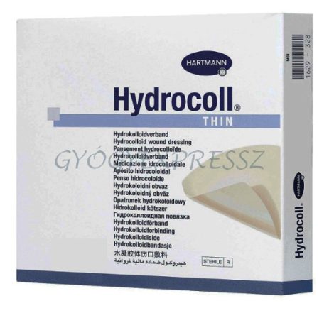 HYDROCOLL THIN steril hydrocoloid Kötszer 7,5 x 7,5 cm (10 db)
