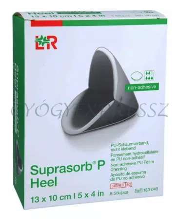 SUPRASORB P HEEL 13 x 10 cm NEM TAPADÓ Szilikon habkötszer sarokra 1db LOHMANN 180040