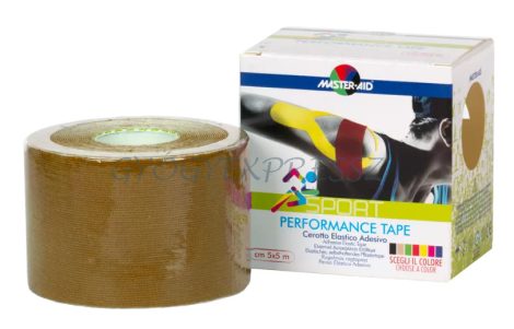 MASTER-AID SPORT PERFORMANCE Kineziológiai tapasz TAPE 5 cm x 5 m bézs