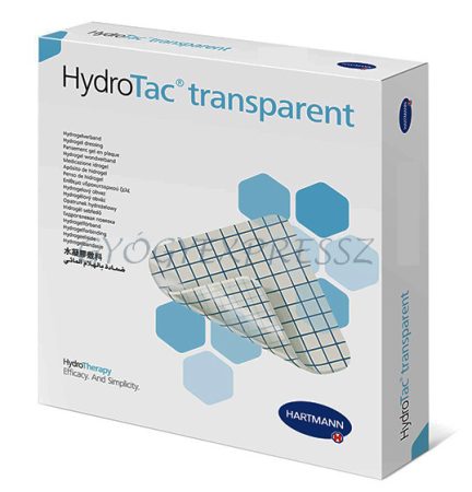 HYDROTAC TRANSPARENT 5 x 7,5 cm steril hidrogél kötszer 10 db