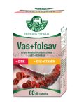   HERBÁRIA Vas+folsav étrend-kiegészítő tabletta cinkkel és B12-vitaminnal 60 db