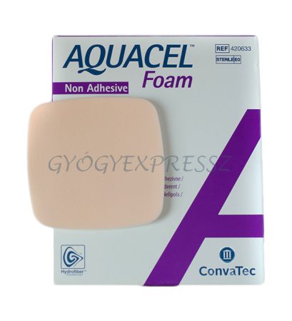 AQUACEL AG FOAM Nem öntapadó ezüstionos steril habkötszer  20 X 20 cm 