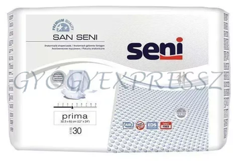 SENI SAN PRIMA 30 db Inkontinenciabetét 1110 ml