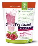 INTERHERB XXL C és D3 VITAMIN Málna ízű Italpor  90 adag