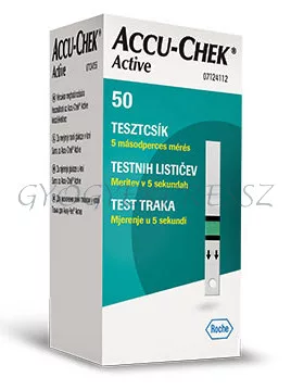 ACCU-CHEK ACTIVE Vércukor TESZTCSÍK 50 db ACCU-CHEK ACTIVE Vércukor TESZTCSÍK 50 db