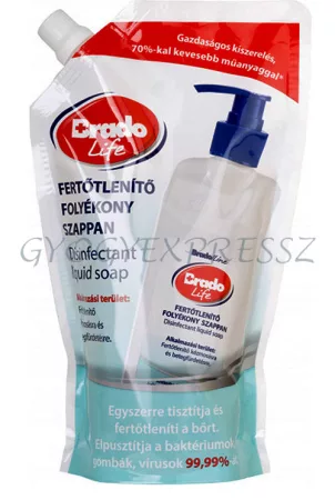 BRADOLIFE Fertőtlenítő folyékony szappan UTÁNTÖLTŐ 500 ml 