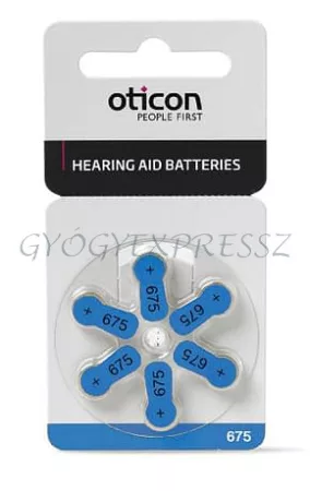 OTICON 675 Elem Hallókészülékhez 6 db