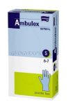 AMBULEX NITRIL 100 db Púdermentes gumikesztyű vizsgálókesztyű S-es méret 