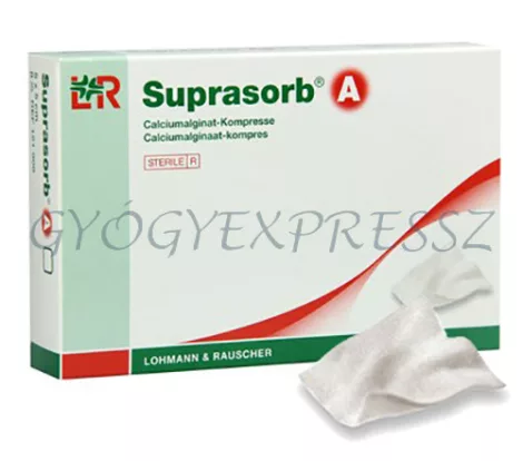 SUPRASORB A 10 x 20 cm Steril Kalcium-alginát kötszer 1 db LOHMANN 20442