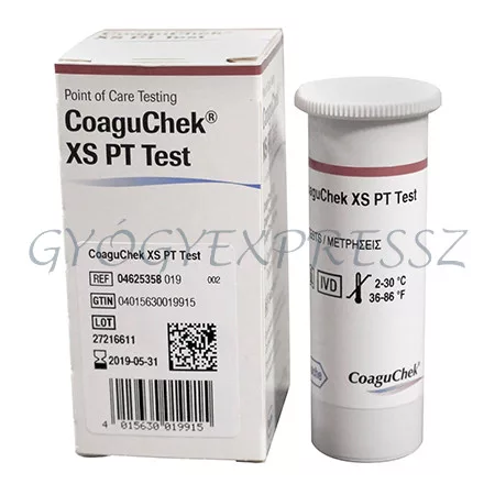 COAGUCHEK XS TESZTCSÍK INR Véralvadásmérő készülékhez 24 db