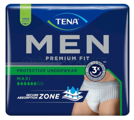 TENA MEN PREMIUM FIT MAXI L/XL méretű férfi inkontinencia-fehérnemű 10 db
