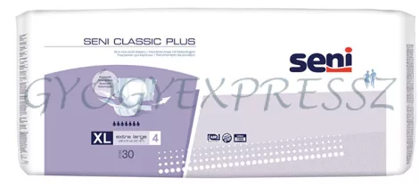 SENI CLASSIC PLUS XL Nadrágpelenka 130 - 170 cm derékbőségre 30 db SENI CLASSIC PLUS XL Nadrágpelenka 130 - 170 cm derékbőségre 30 db
