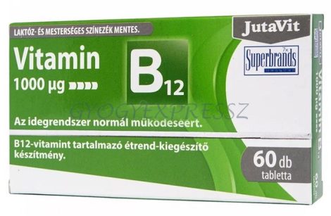 JUTAVIT B12 VITAMIN 1000 μg Tabletta 60 db