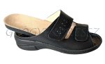 SALUS KOMFORT Fekete Női papucs bütykös lábra