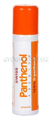 SWISS PANTHENOL PREMIUM Testápoló habspray I fokú égésre napégésre 150 ml 