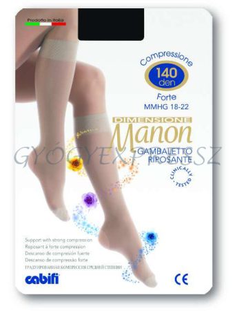 MANON GAMB Kompressziós térdharisnya fekete 140 den MANON GAMB Kompressziós térdharisnya fekete 140 den