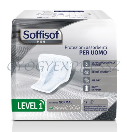 SOFFISOF MEN LEVEL 1 Férfi vizelet-inkontinenciabetét 12 db