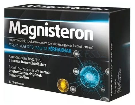 MAGNISTERON Étrend-kiegészítő magnézium tabletta férfiaknak 30 db