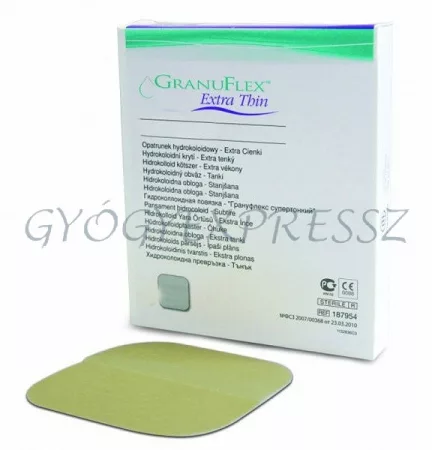 GRANUFLEX EXTRA THIN 5 x 10 cm Hidrokolloid extra vékony kötszer 1db 