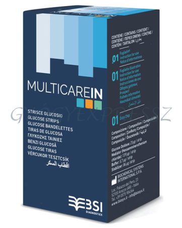 MULTICARE IN Vércukor tesztcsík 50 db (MG 21955) MULTICARE IN Vércukor tesztcsík 50 db (MG 21955)