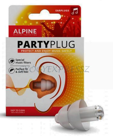 ALPINE PARTYPLUG füldugó koncertekre 1 pár