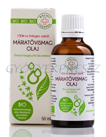 BÁLINT CSEPPEK Máriatövismag olaj 100%-os hidegen sajtolt 50 ml