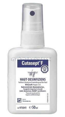 CUTASEPT F Színtelen Bőrfertőtlenítő pumpás 50 ml (MG 33103)